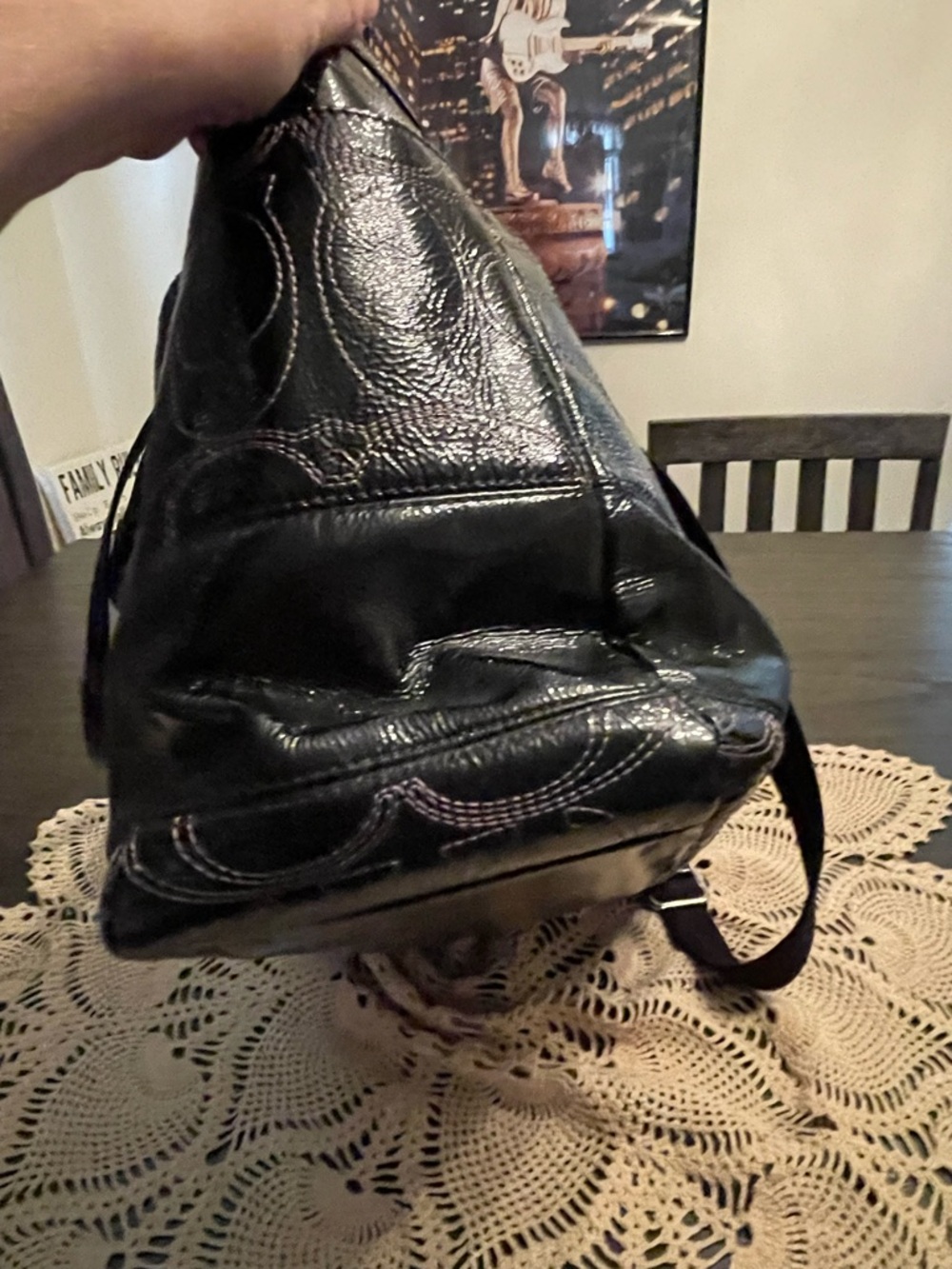 Coach Signature Stitched Leather Diaper-Tote Bag. A iPad can fit too - Picture 4 of 13